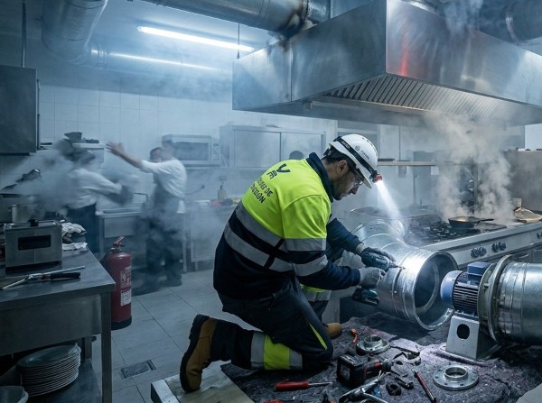 Urgencias de extracción de humos para hostelería e industria